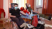 Popłynęła krew krwiodawców w mundurach