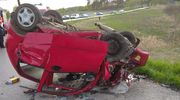 Wypadek pod Lubajnami. 26-letni kierowca  zmarł w szpitalu