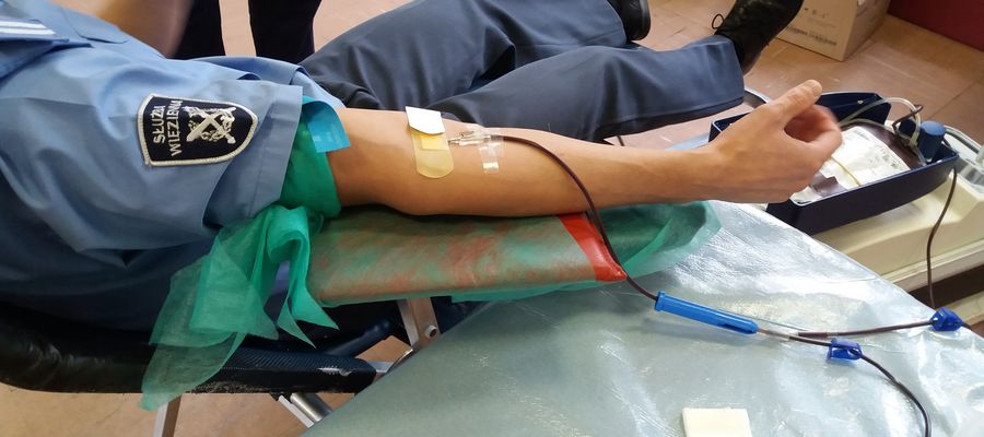 118 funkcjonariuszy Służby Więziennej okręgu gdańskiego oddało ponad 55 litrów krwi
