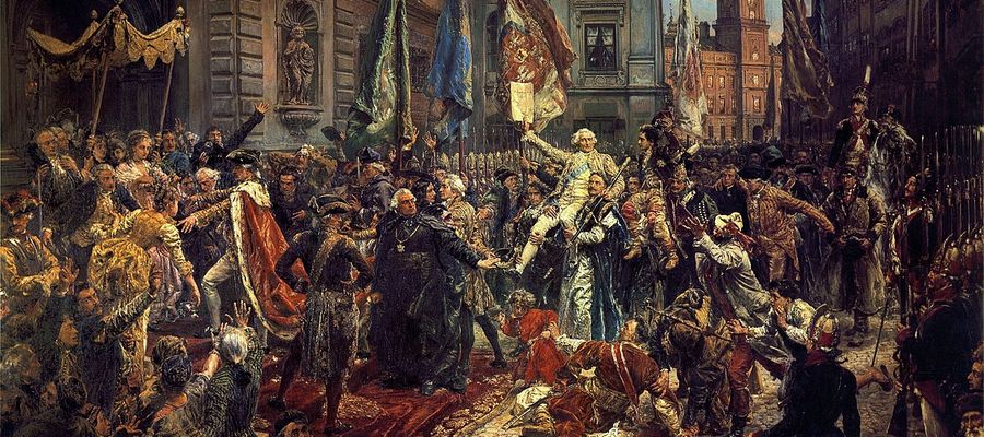 "Uchwalenie Konstytucji 3 maja” – obraz Jana Matejki, 1891.