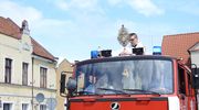 Najświętszy Sakrament w wozie strażackim