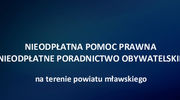 Nieodpłatna pomoc prawna i poradnictwo obywatelskie