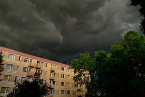 Czarne niebo nad Olsztynem