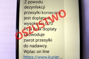 Oszukano mławiankę na dopłatę za rzekomą dezynfekcję do paczki
