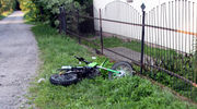 Wypadek w Nowej Wsi. 13-latek uderzył motocyklem w ogrodzenie
