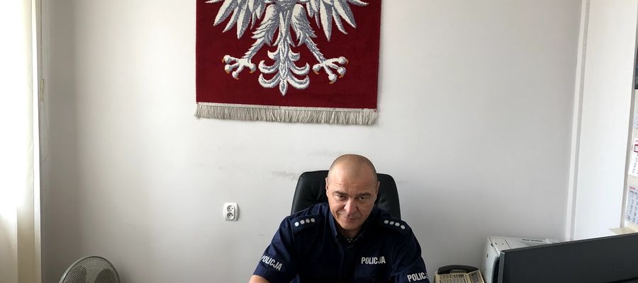 Pierwszy Zastępca Komendanta Powiatowego Policji w Piszu, nadkom. Grzegorz Kobeszko