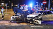 Zderzenie dwóch pojazdów w centrum Olsztyna [ZDJĘCIA]