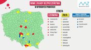 Powiat bartoszycki w żółtej strefie
