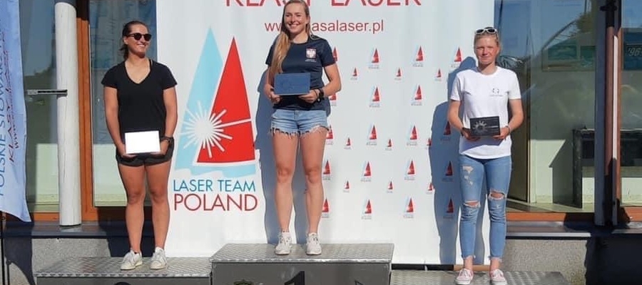 Agata Barwińska (MOS Iława) na najwyższym stopniu podium Pucharu Polskiego Stowarzyszenia Klasy Laser,