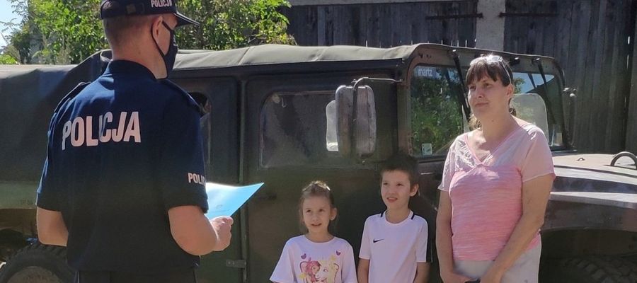 Policjanci gościli w domu państwa Golmanowskich w Skarlinie  
