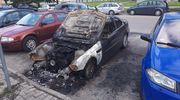 Na Mickiewicza palił się samochód