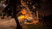 Pożar forda w Bartoszycach