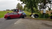 Dwie osoby trafiły do szpitala po wypadku w okolicach Bajtkowa
