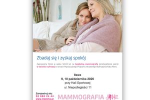 Bezpłatne badania mammograficzne - zarejestruj się