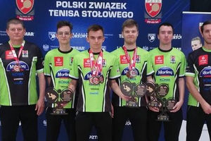 Tenisiści stołowi Morlin Ostróda zdobyli pięć medali na mistrzostwach Polski U-21