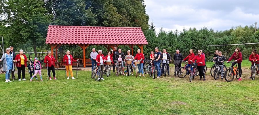 Mieszkańcy sołectwa Naprom zorganizowali sobie rajd rowerowy