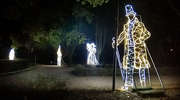 Fotomigawka: Ogromne instalacje oświetlają park w Olsztynie