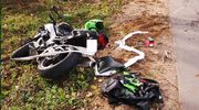 Motocykl zderzył się z ciągnikiem rolniczym