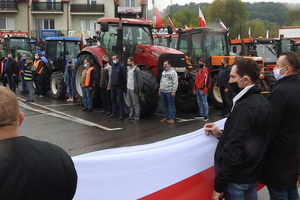 W proteście, traktory z powiatu nowomiejskiego i gminy Lubawa, znów wyjechały na krajową „piętnastkę”