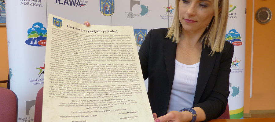 Paulina Draszanowska z UM prezentuje "List do przyszłych pokoleń"