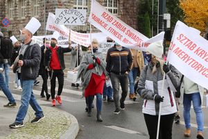 Protest branży gastronomicznej w Olsztynie [ZDJĘCIA]