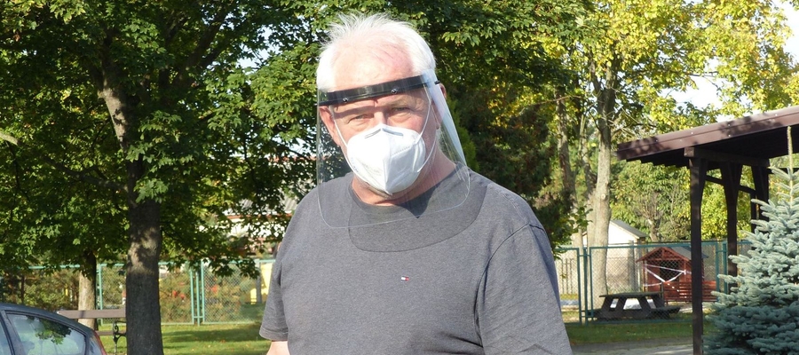 Marek Kaucz, dyrektor DPS Iława. Zdjęcie wykonane podczas izolacji