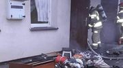 Pożar mieszkania w Olecku