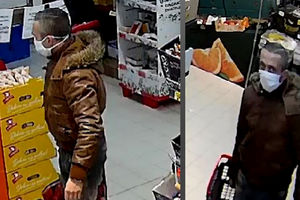 Kradzież w markecie, zdarzenie zarejestrowały  kamery monitoringu