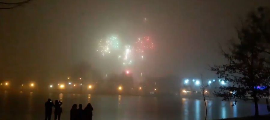 Rok temu Iława witała Nowy Rok w gęstej mgle