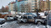 Pożar samochodów w Olsztynie. Policjanci ustalili właścicieli aut