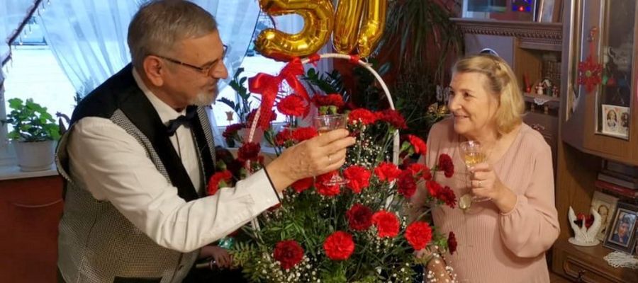 Krystyna i Eugeniusz Ziemniak 13 lutego 2021 roku świętowali 50-lecie pożycia małżeńskiego