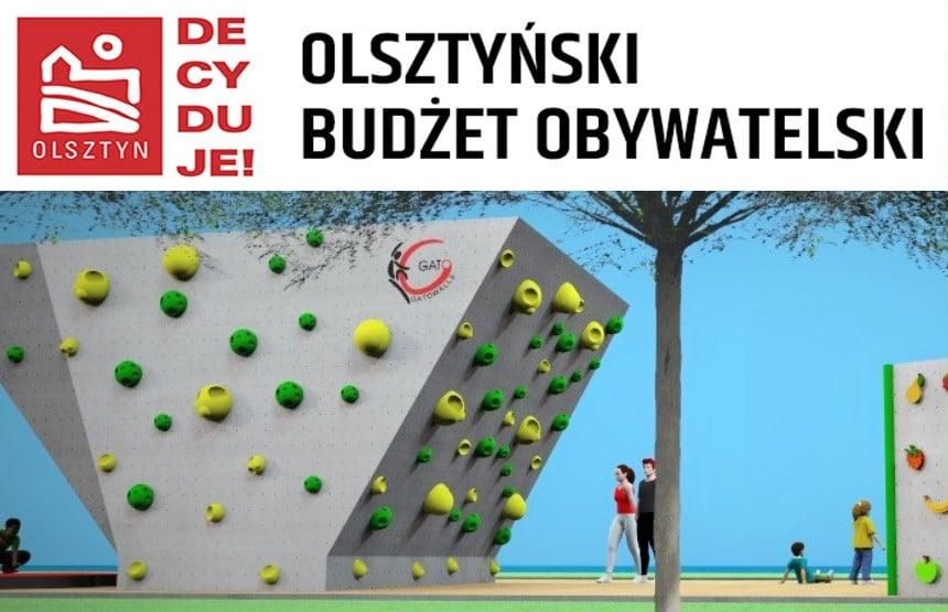 Bouldery w Parku Jakubowym. Projekt Klubu Wysokogórskiego w Olsztynie.