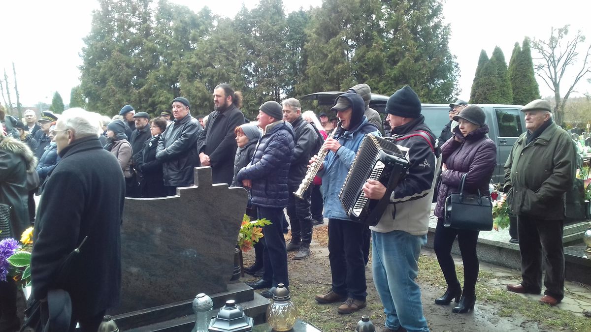 Pożegnanie Tadeusza Macheli w marcu 2019 r. na cmentarzu w Szczytnie