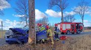 Wypadek w Redach. Kierowca w ciężkim stanie