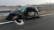 O krok od tragedii na DK16. Kobieta trafiła do szpitala