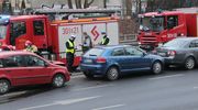 Zderzenie trzech aut na al. Wojska Polskiego w Olsztynie