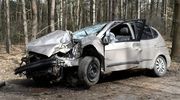 Wypadek na drodze relacji Nowe Garkowo – Miłotki. Ranna kierująca