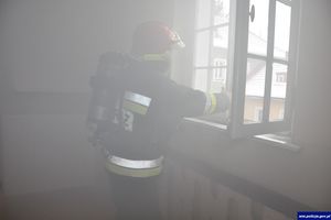 Pożar na poddaszu domu w Truszczynach