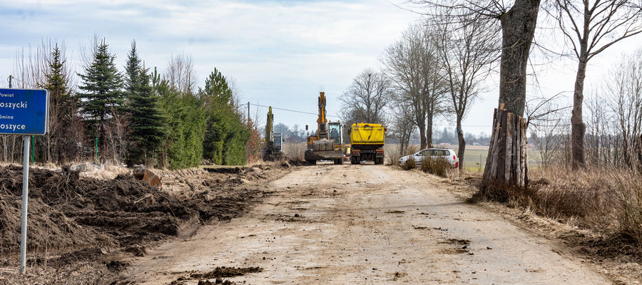 Prace na drodze Bartoszyce – Piasek