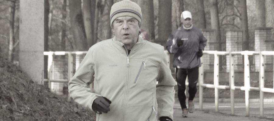 Tadeusz Świętkowski na trasie parkrun