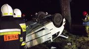 Samochód osobowy uderzył w drzewo w Zwiniarzu