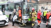Zderzenie samochodu z autobusem miejskim w Olsztynie