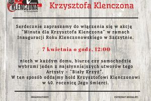  Już jutro inauguracja Roku Krzysztofa Klenczona