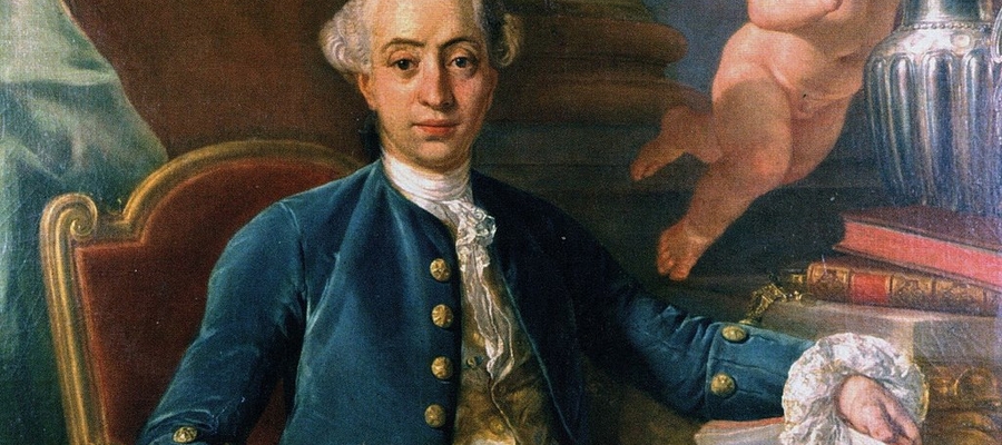 Portret Giacomo Casanovy autorstwa Antona Raphaela Mengsa; 1760 r.