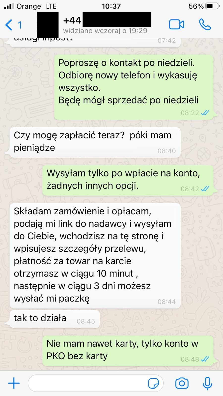 Oszustwo na OLX 