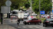 Olsztyn. Ulica Jagiellońska stanęła w korku