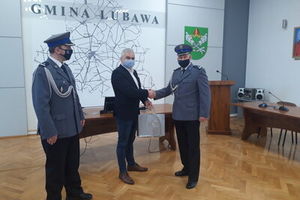Gmina Lubawa żegna Komendanta Policji z Lubawy 
