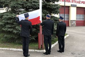 Dzień Flagi RP u oleckich strażaków