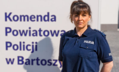 asp. Marta Kabelis, Oficer Prasowy Komendanta Powiatowego Policji w Bartoszycach