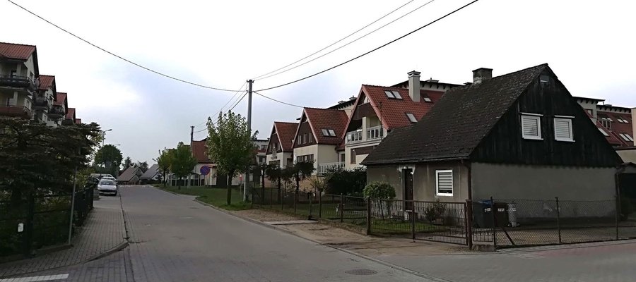 Ulica Gdańska na iławskim Gajerku — tu w przyszłości mają jeździć autobusy ZKM Iława 